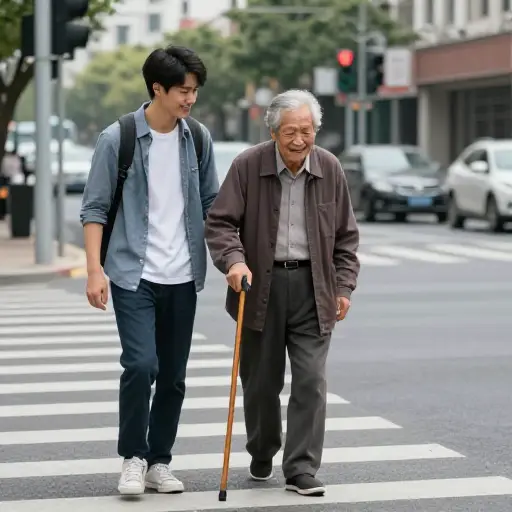 帮助陌生人是一种善举。
