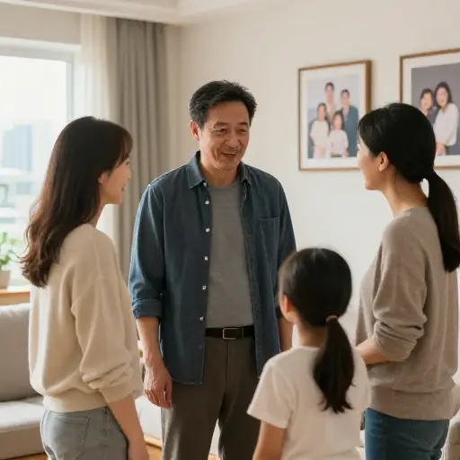 尽管是远亲，他与我们家保持着密切的联系。