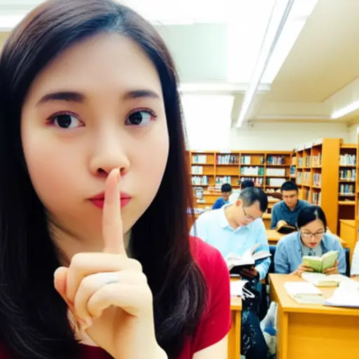 请勿在图书馆大声说话。