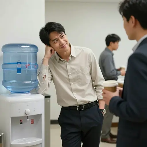 他在办公室里因散布关于同事私生活的色情八卦而声名狼藉。