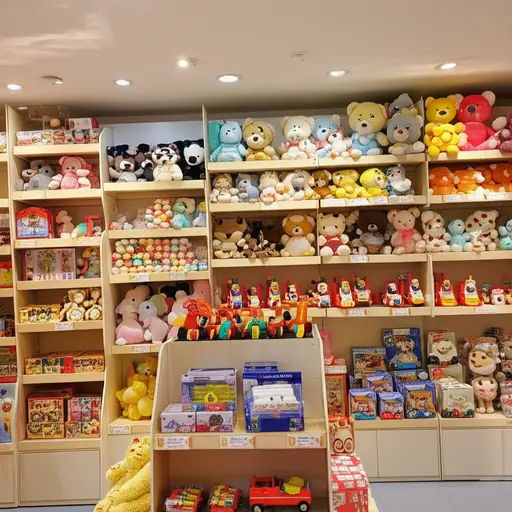 这家商店卖各种各样的玩具。