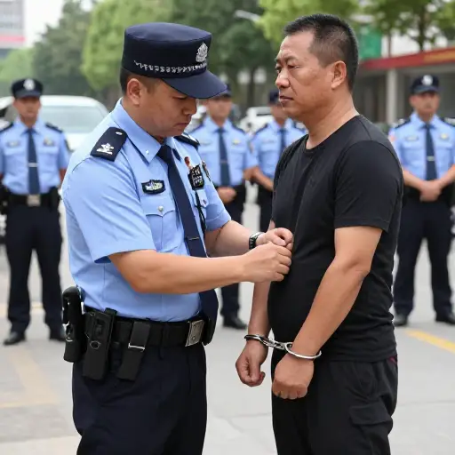 警官因怀疑毒品交易而逮捕了嫌疑人。