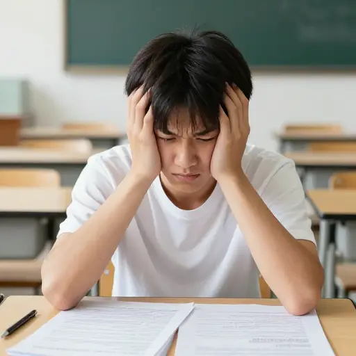 我对即将公布的考试成绩感到非常担忧。