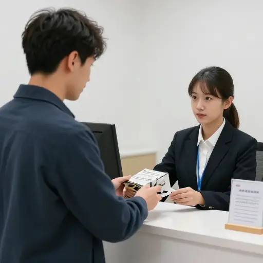 他在客服柜台将损坏的商品换成了退款。