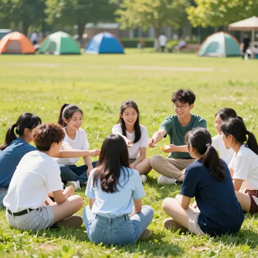 我去了夏令营。