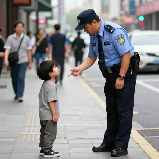 如果你迷路了，可以找警察帮忙。