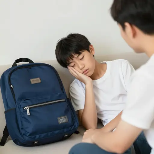 我昨天生病了，因此没有去上学。