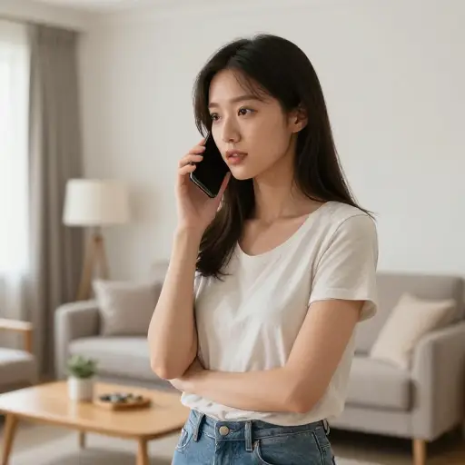 我得先给我妈妈打个电话。