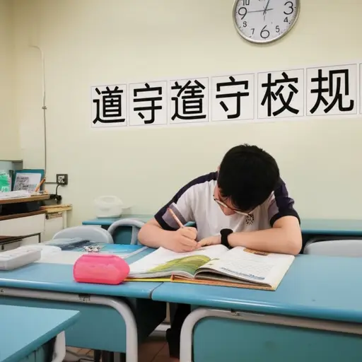 我们必须尊重学校的规定，按时完成作业。