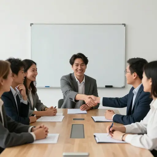 随着会议的进行，紧张的气氛逐渐消散了。