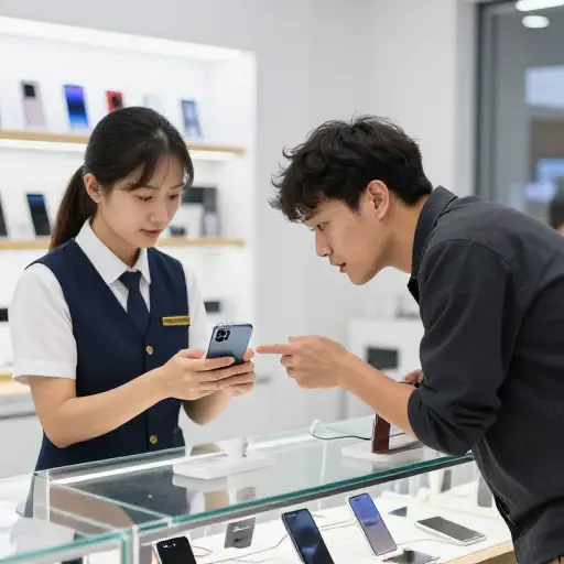 商店在卖这款手机的新型号。