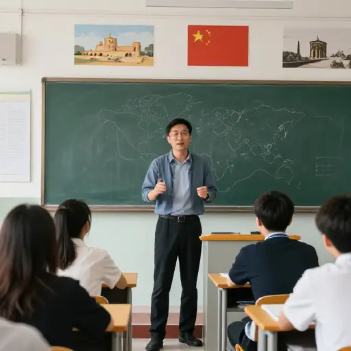 教授特别喜欢在课堂上详细讲解历史事件的背景。