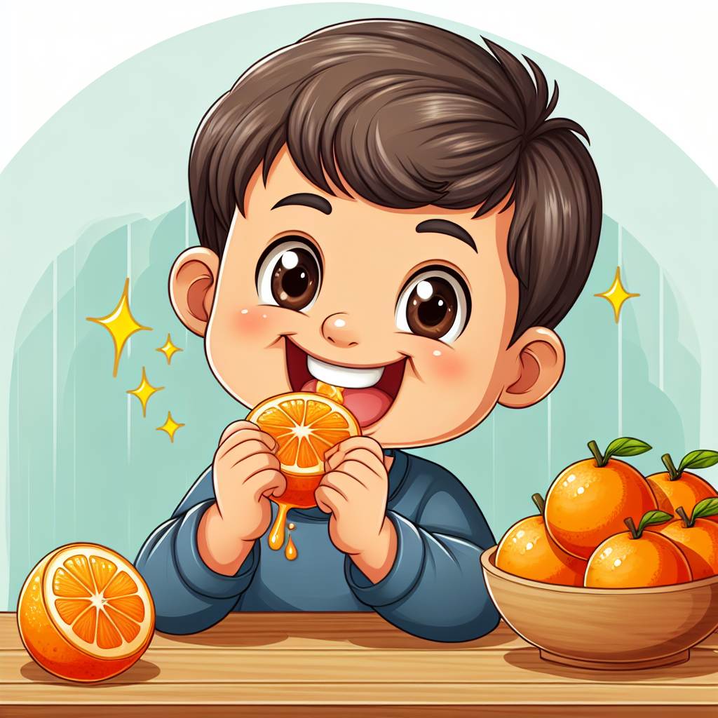 我喜欢吃橙子。