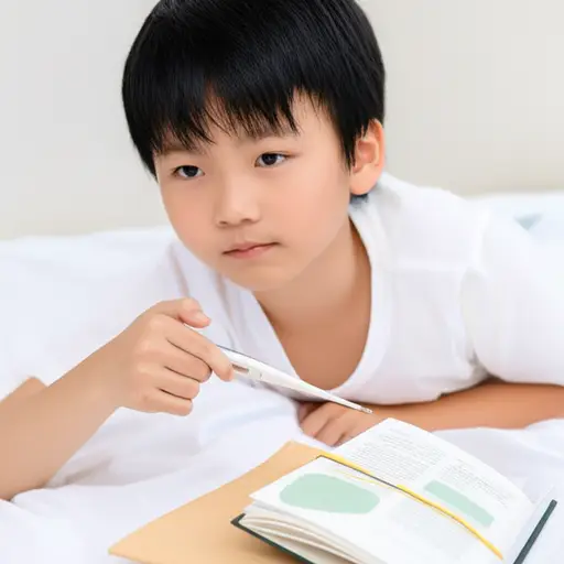 他假装生病只是个计谋，为了逃避考试。