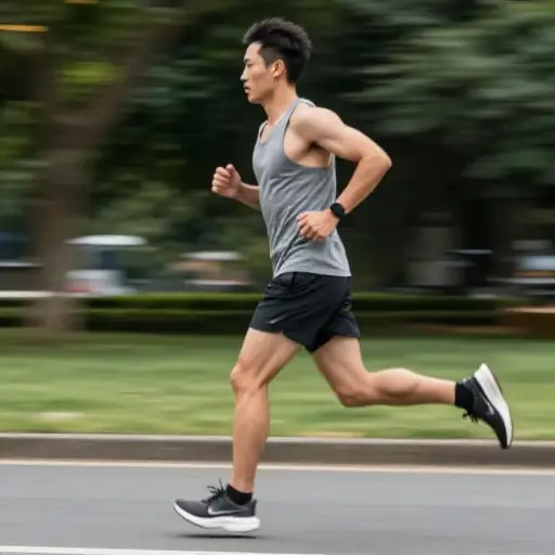 他突然加速。