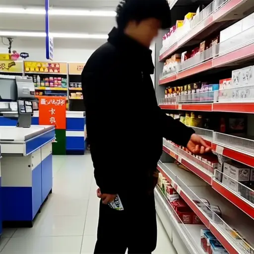 有人从商店里顺走了一包口香糖。