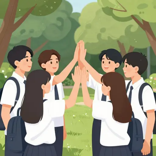 我在他们脸上看到了喜悦的神情。