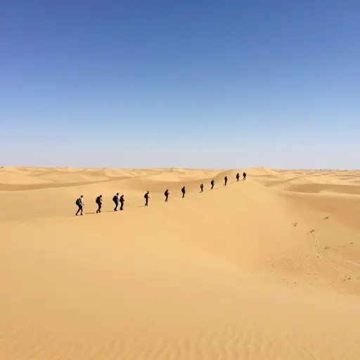 许多冒险家梦想完成穿越撒哈拉沙漠的多日徒步旅行。