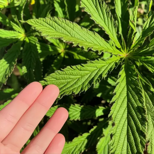 小心不要碰那些植物，它们的叶子会蜇人。