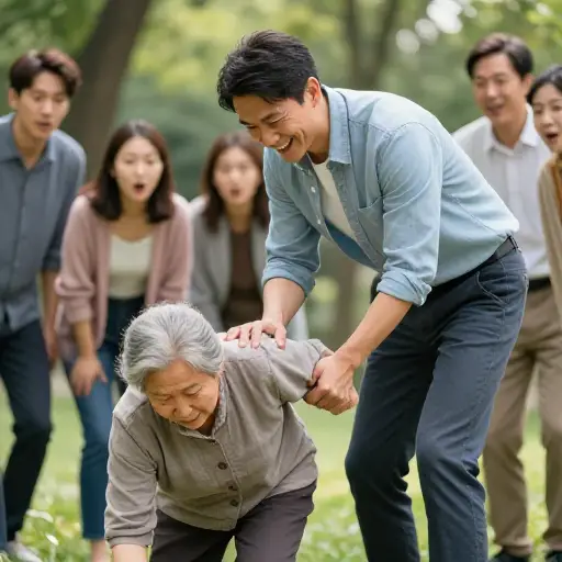 尽管有相反的证据，他实际上是个非常善良的人。