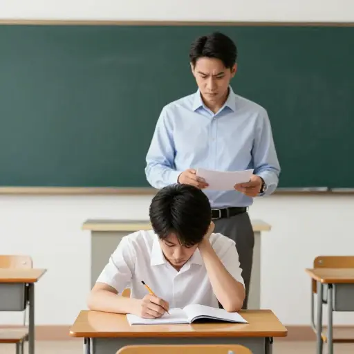 老师严厉的批评让学生失去了信心。
