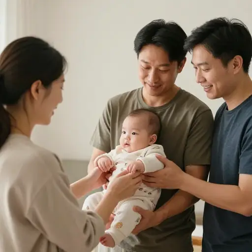 她让人收养了这个孩子。