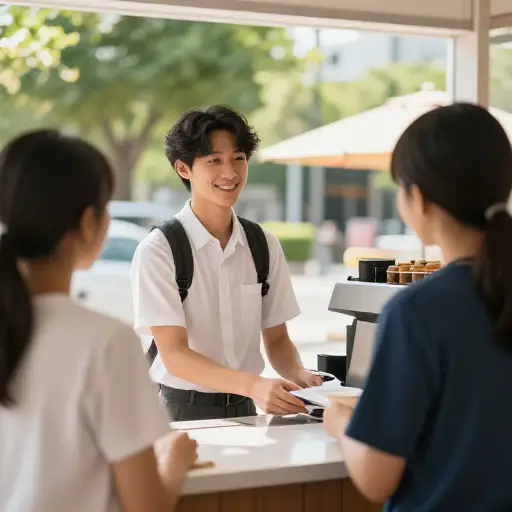 学生可以在暑假期间暂时工作。