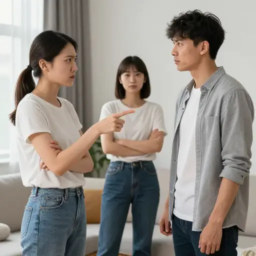 她指责他与她的朋友发生性关系。