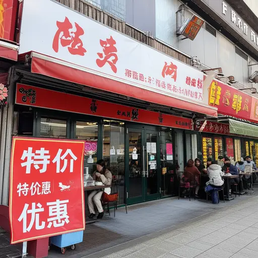 这家餐厅为了吸引顾客，不得不降低价格参与市场竞争。