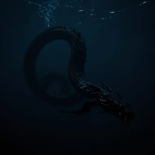 据说一只海怪生活在这片深水区。