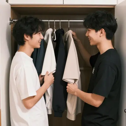 他们总是穿彼此的衣服。