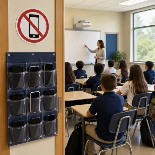 学校禁止学生在课堂上使用手机。