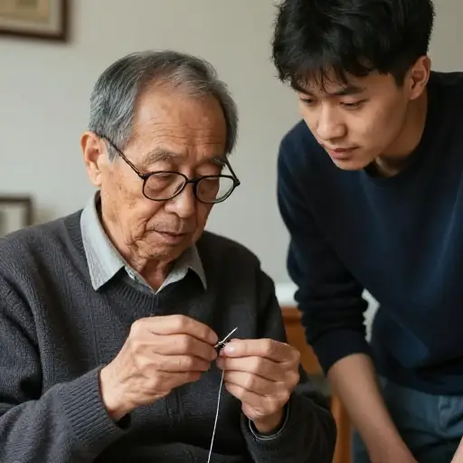 你能帮我穿一下针吗？