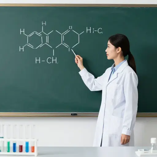 她教化学。