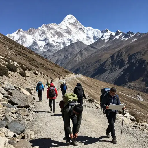 他们的山区之旅被证明是非常多事的，既有壮丽的景色，也遇到了一些小麻烦。