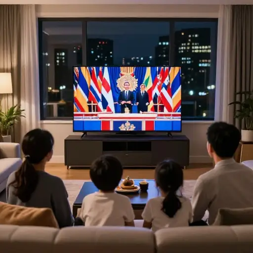 几乎全国人民都在电视上观看了仪式。