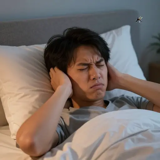 昨晚蚊子的嗡嗡声非常恼人。