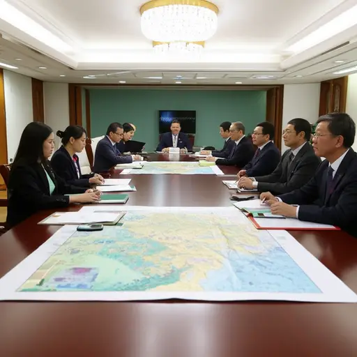 两国代表就边境问题进行了正式会谈。