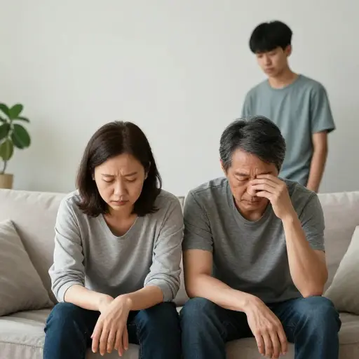 他们的儿子令他们深感失望。