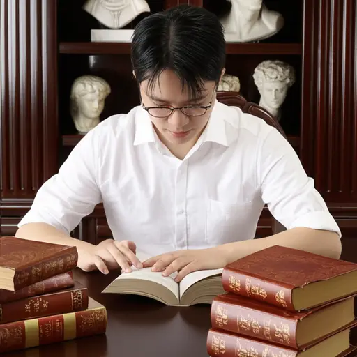 他对古典文学特别感兴趣，经常阅读古希腊的史诗。