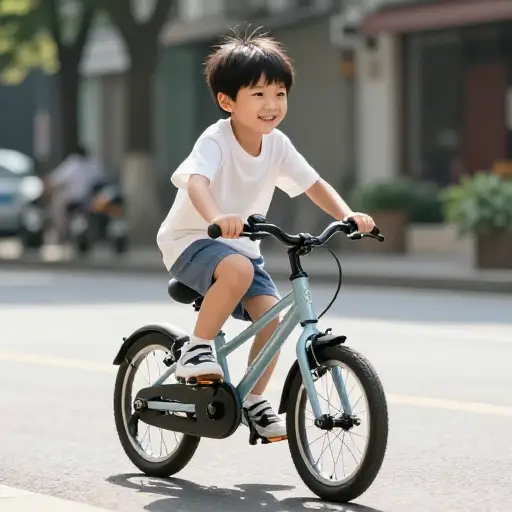 我哥哥喜欢他的新自行车。