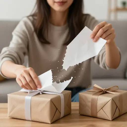 她先拆了我的礼物，然后更快地拆开了他的那份。