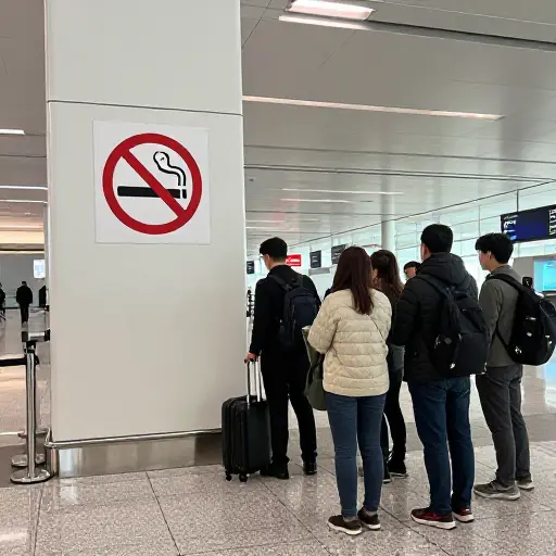 在许多国家，公共场所吸烟是不合法的。