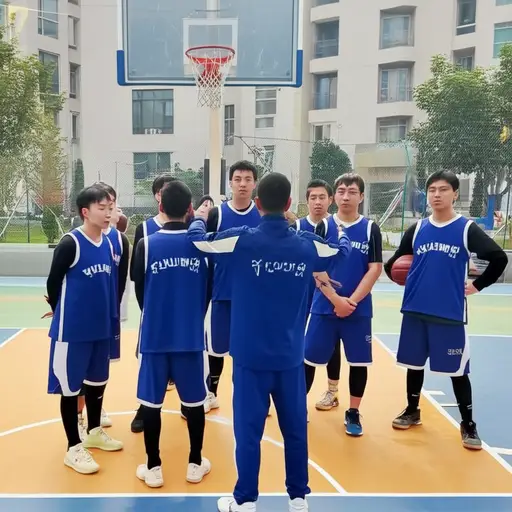 学校请了一位专业教练来指导篮球队。