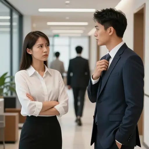 她认为他傲慢且自私。