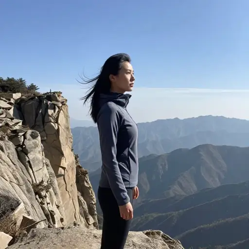 面对挑战时，她表现出了极大的勇气。