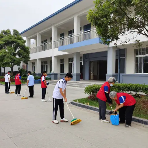 我们的学校提倡一种服务社区的伦理。