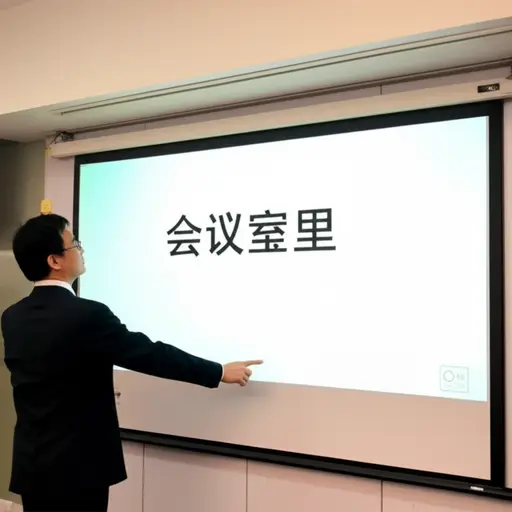会议结束后，主持人关闭了投影仪。