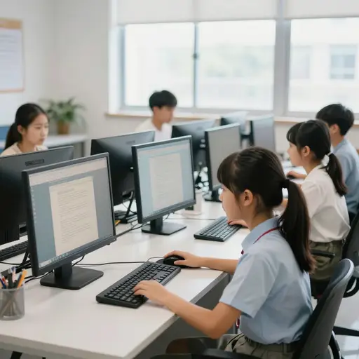 学生可以完全访问在线图书馆资源。