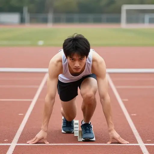 参赛者准备开始。